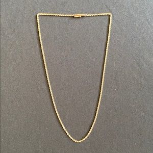 Vintage 14k Yellow Gold Rope Chain